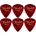 Fender 351 Shape Premium 6 Red Moto Перце за китара (098-2351-509-6PACK-SET)