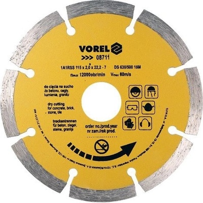 Vorel kotouč diamantový 115 x 22,2 x 2,0 mm segmentový TO-08711