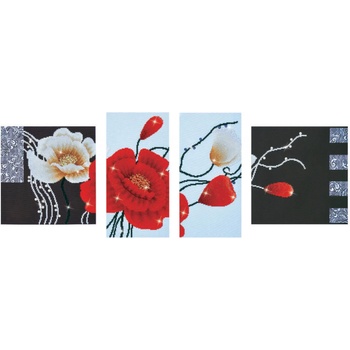 Image 1 of Diamond dotz Диамантен гоблен " Триптих макове"