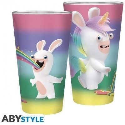 ABYstyle Sklenice Rainbow Rabbids 400 ml
