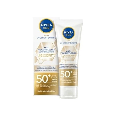 NIVEA SUN UV expertní péče na obličej Luminous 630 proti pigmentovým skvrnám LSF 50+ Opalovací krém 40 ml