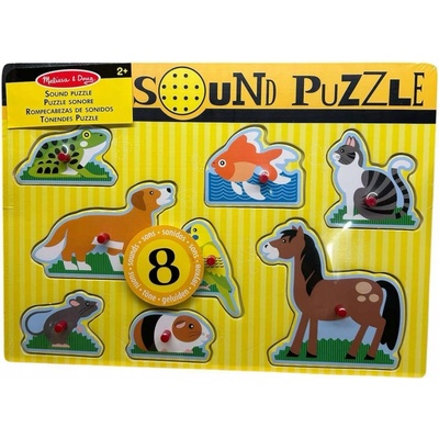 Melissa & Doug Zvukové s úchyty Zvířátka 8 dílků
