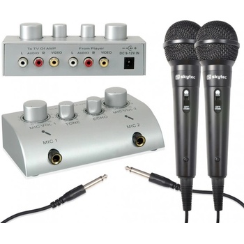 Skytec karaoke set se 2 mikrofony