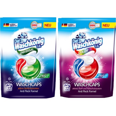 Waschkonig capsule Univerzál 22 PD + Color 22 PD