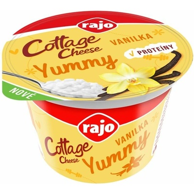 Rajo Cottage Cheese Yummy vanilka 180 g