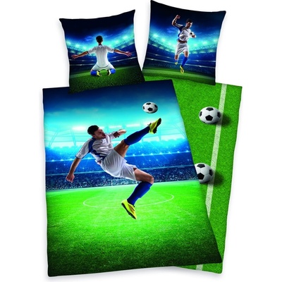 Herding obojstranné bavlna obliečky FUTBAL 140x200 70x90