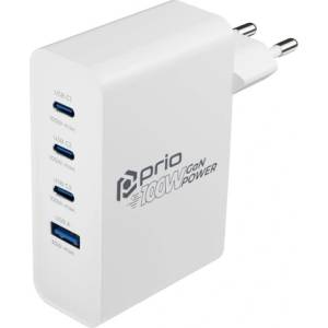 Prio Зарядно / адаптер USB-A / USB-C, GaN, PD, 100 W (24599)