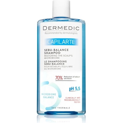 Dermedic Capilarte hĺbkovo čistiaci šampón pre mastnú pokožku hlavy 300 ml