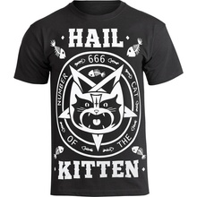 Tričko hardcore AMENOMEN HAIL KITTEN černá