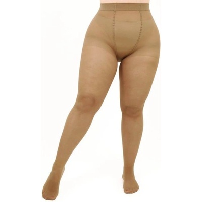Giulia dámské jemné nadměrné elastické punčochové kalhoty MOLLY 40 DEN caramel