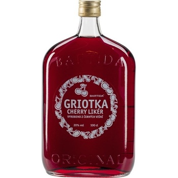 Bartida originál Griotka višňový likér 20% 1 l (čistá fľaša)