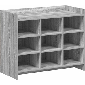 vidaXL Шкаф за обувки Сив Сонома 85 x 39, 5 x 70 см Инженерна дървесина (8011368)