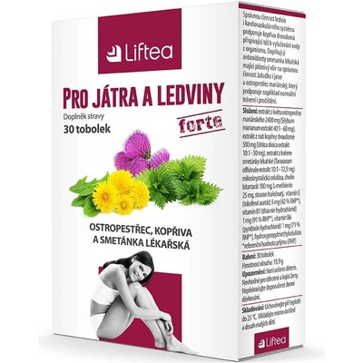 Liftea Pre pečeň a obličky Forte 30 kapsúl