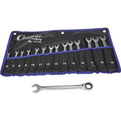 Condor klíče očkoploché ráčnové 6-19mm, 14-dílná sada 4153 100-08219