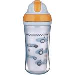 Canpol babies Чаша с двойни страни и силиконова сламка Canpol - Cars, 260 ml (74/053c)