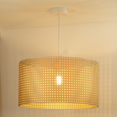 Duolla - Пендел ROLLER RATTAN 1xE27/15W/230V Ø 45 см бежов (DU603706)