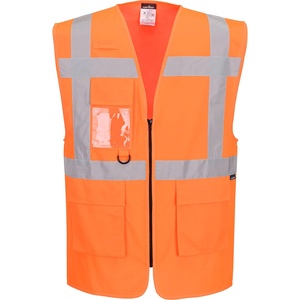 Portwest hi-vis essential es1 es476 / Светлоотразителна жилетка - hv оранжева xl (es476orrxl)