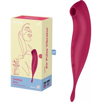 Смарт клитор стимулатор, продукт 2 в 1 - Twirling Pro Red (SATISFY372)