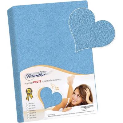 Bellatex prostěradlo froté PF/023 aqua bavlna 90x200