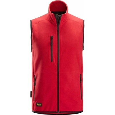 Snickers Workwear Vesta Polartec červená
