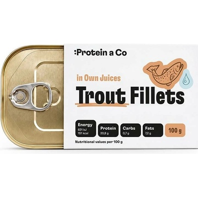 Protein a Co Filety z pstruha ve vlastní šťávě - 100 g