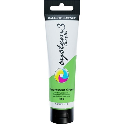Daler-Rowney System3 АКРИЛНА боя Fluorescent Green 150 ml 1 бр (129150349)