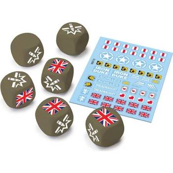 Gale Force Nine World of Tanks Miniatures Game - U.K. Dice and Decals