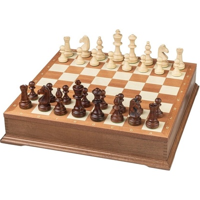 Drevený šachový set BamBoo Premium - mahagón
