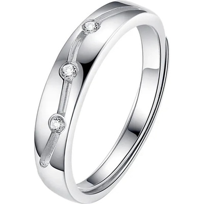 Majya Stříbrný nastavitelný prsten s kamínkem SARAH 10362