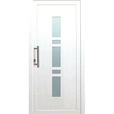 PANTO Plastové vchodové dvere K017 biele 100 cm x 200 cm pánt vľavo