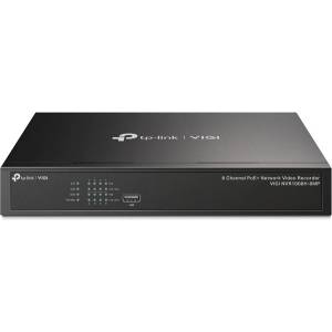TP-Link VIGI NVR1008H-8MP /8 канала/H265/80Mbps запис/1x SATA/8x PoE+ Мрежов видеорекордер (NVR) (VIGI NVR1008H-8MP)