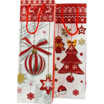 MAKRO - Taška vianočná 12x35x9cm rôzne motívy