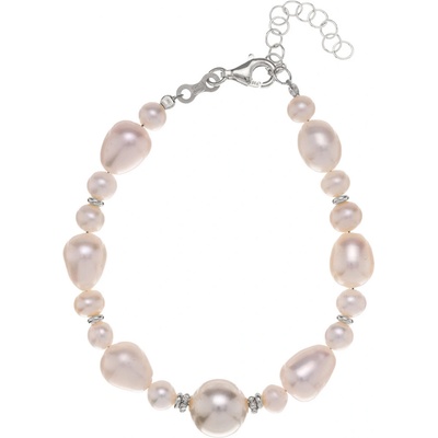 Alisia korálkový náramek z říčních perel AL4543-Argento