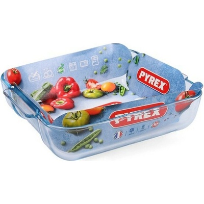 Pyrex pekáč forma varné sklo štvorec 21x21cm