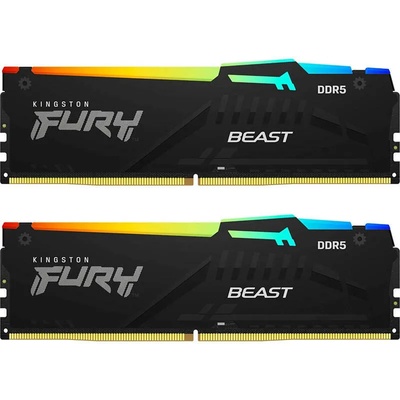 Kingston FURY Beast RGB 16GB (2x8GB) DDR5 5600MHz KF556C40BBAK2-16