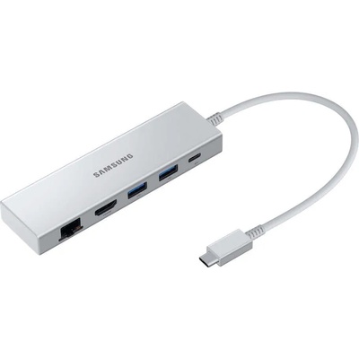 Samsung Multiport Adapter EEP5400 - хъб за свързване от USB-C към HDMI, Ethernet, USB-C, 2 x USB 3.0 (сребрист)