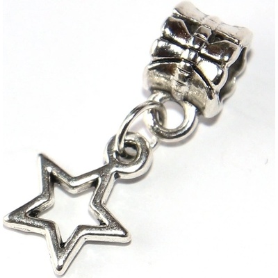 Fashion Jewerly Korálek Přívěsek Drobná hvězdička obrys Obloha Přání Noc Štěstí Star 2906