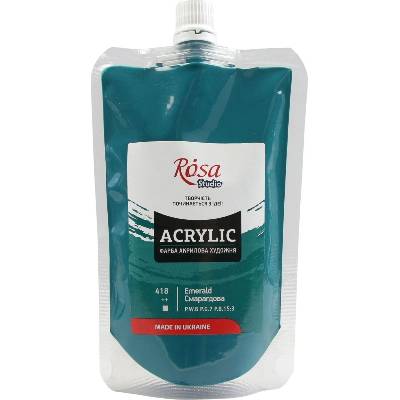 Rosa Studio АКРИЛНА боя Emerald Green (418) 200 ml 1 бр (323200418)
