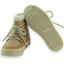 Wojtyłko dívčí zateplené zimní boty kozačky 4Z26102 béžové