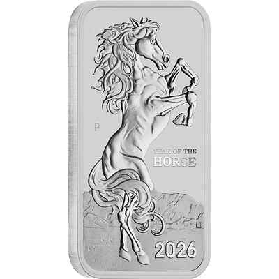 Perth Mint Stříbrná mince Horse Rectangular 2026 1 oz – Zbozi.Blesk.cz
