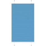 vidaXL Плисирана щора, синя, 80x100 см, ширина на плата 79, 4 см, полиестер (4015173)