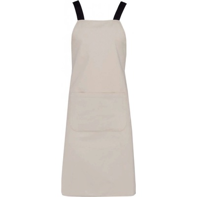 Kariban Pánská zástěra z organické bavlny angora béžová