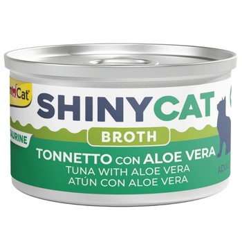 GimCat ShinyCat Tuna with Aloe Vera in Broth парченца риба тон с алое вера 70gr
