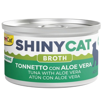 GimCat ShinyCat Tuna with Aloe Vera in Broth парченца риба тон с алое вера 70gr