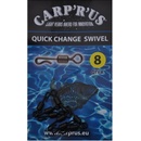 Carp´R´Us Obratlík Quick Change Swivel veľ.8 8 ks