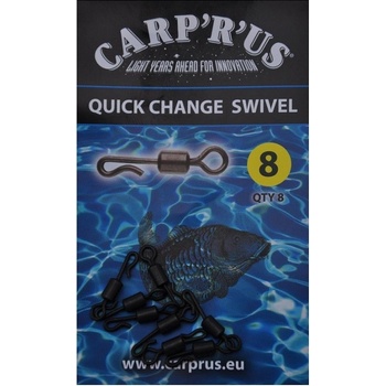 Carp´R´Us Obratlík Quick Change Swivel veľ.8 8 ks