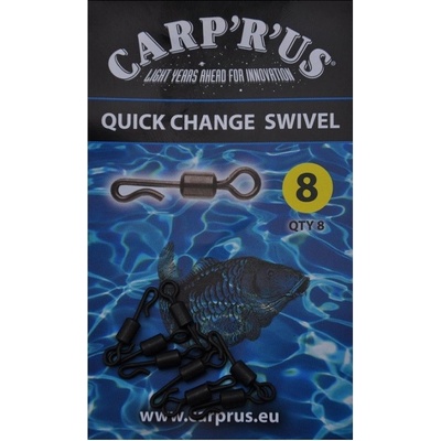 Carp´R´Us Obratlík Quick Change Swivel veľ.8 8 ks