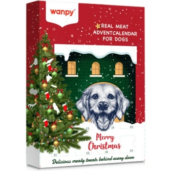 Wanpy Christmas Calendar - Коледен календар с лакомства асорти с пилешко, говеждо, патица- 150 гр