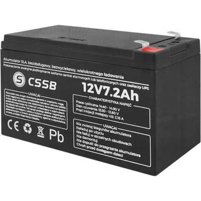 Акумулаторна батерия 12V 7.2Ah CSSB LX1272CS