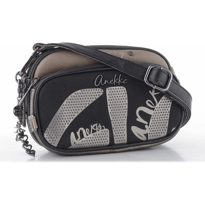 Anekke malá taupe/černá crossbody kabelka 43633-455